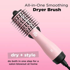 InfinitiPRO Knot Dr detangling action keeps knots away during travel styling.