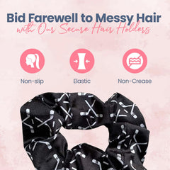 Infinity Collection display pack showing velvet scrunchies for teams