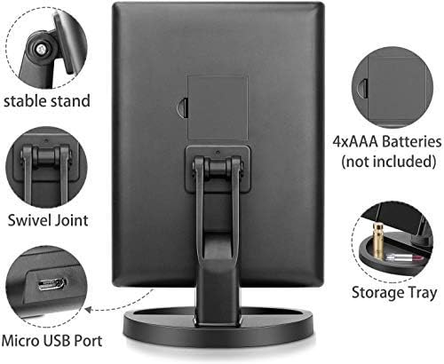 Infitrans mirror portable design ideal for travel and vanity setups