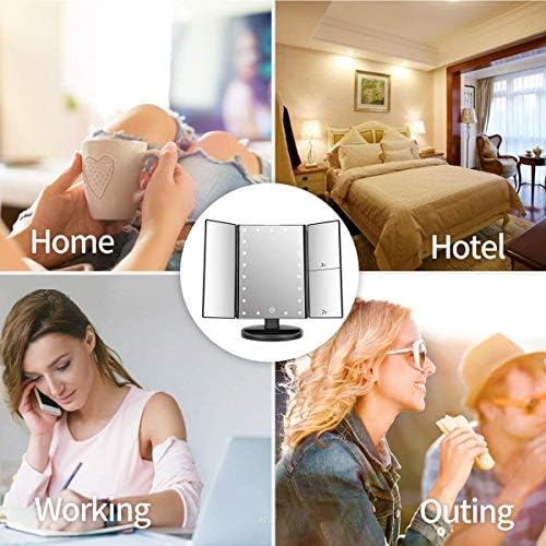Infitrans mirror powered by batteries or USB for flexible use