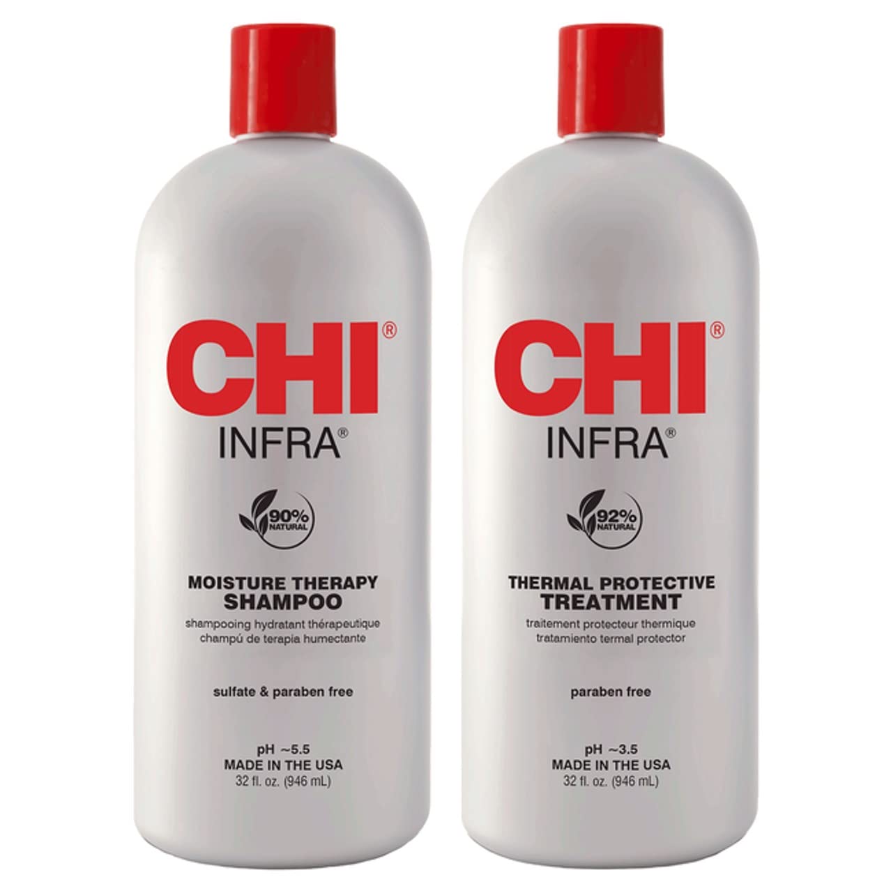 INFRA Infra Shampoo bottle pouring rich lather for daily cleanse and shine.