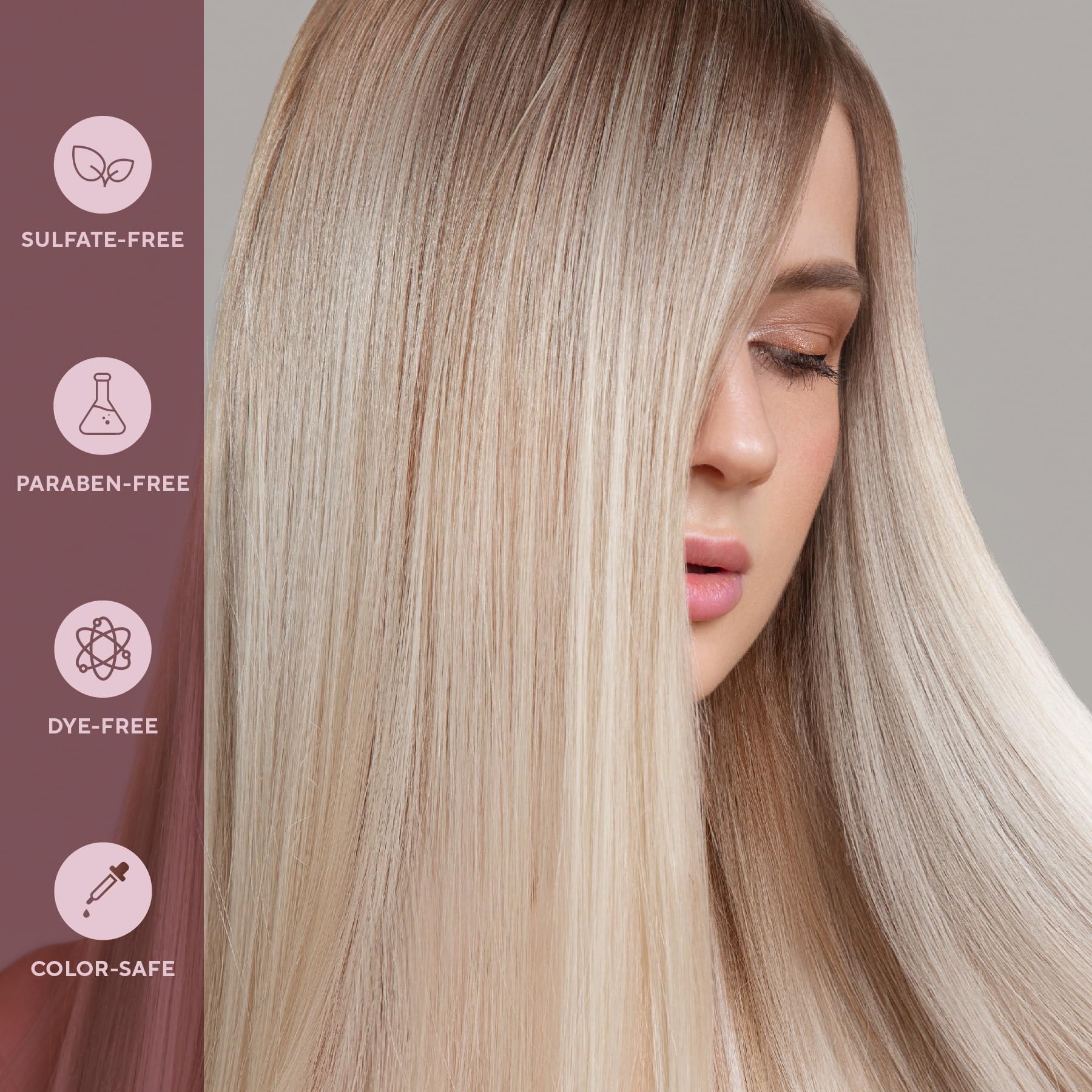 Infusion K biotin panthenol ingredients label emphasizes nourishing formula