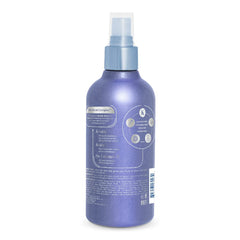 Infusion K heat protectant spray dispense shown for easy uniform application