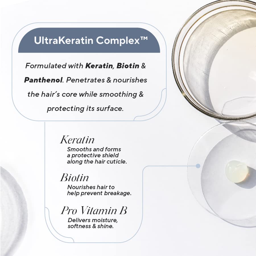 Infusion K keratin biotin panthenol ingredients highlight nourishing formulation for hair