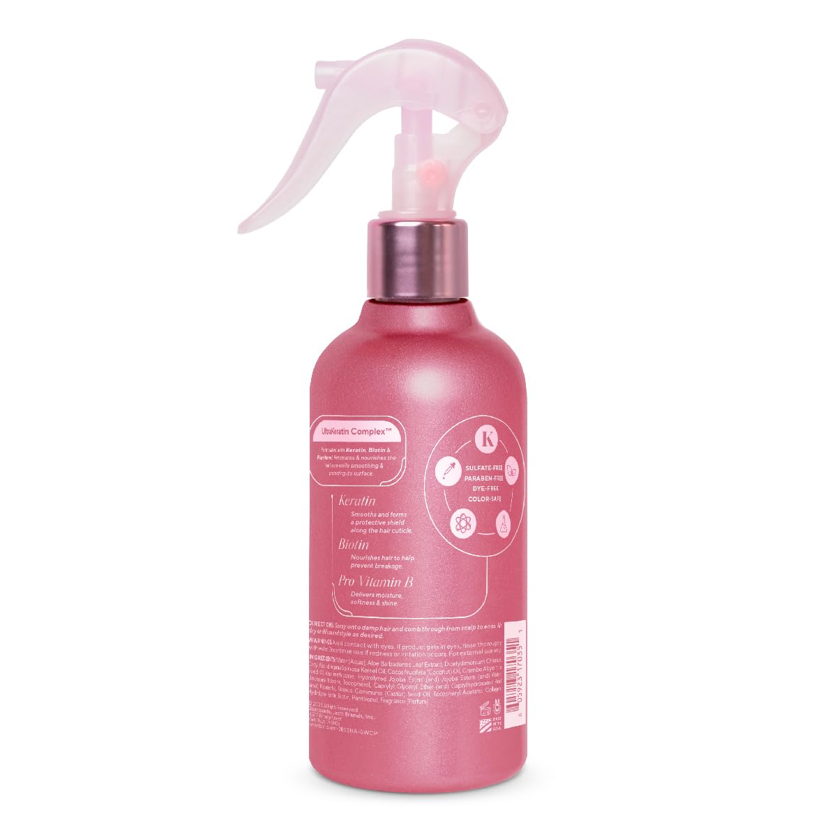 Infusion K Keratin anti-breakage frizz close-up showing smoothing benefits
