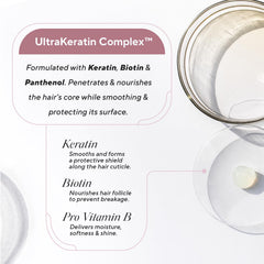 Infusion K treatment on wet hair demonstrates quick-dry time