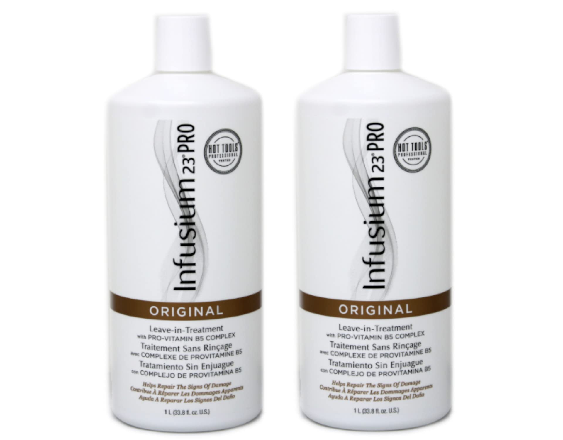 Infusium 23 Pro 23 Treatment original bottle front shows large 33.8 oz size for long-term use