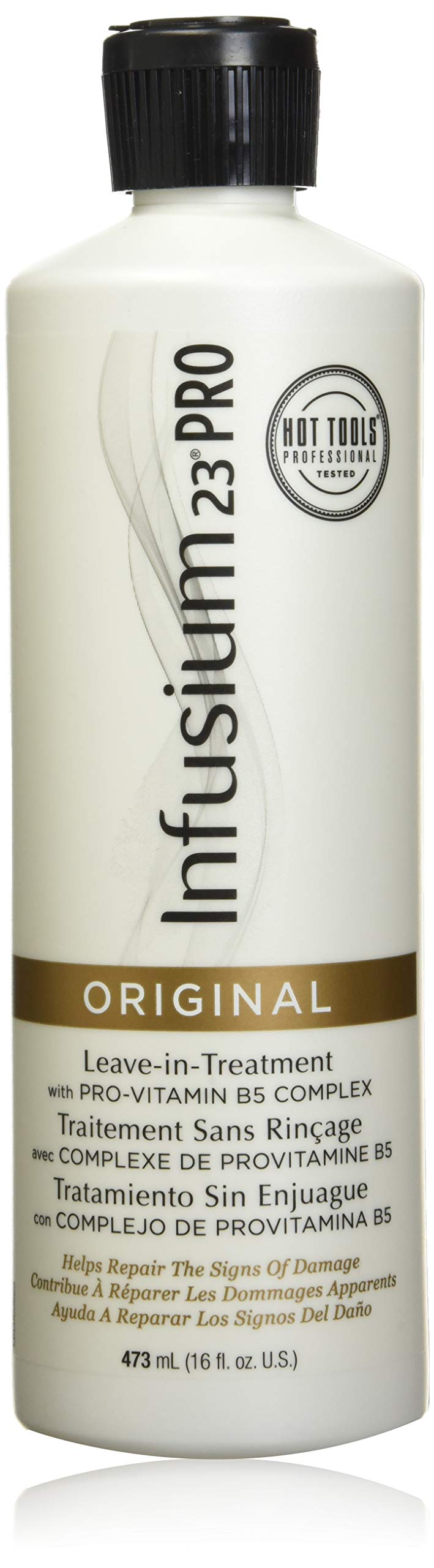InfusiumPro23 leave-in bottle front highlights lightweight hydration for daily use.