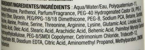 InfusiumPro23 leave-in hands applying product signals frizz control and easy styling.