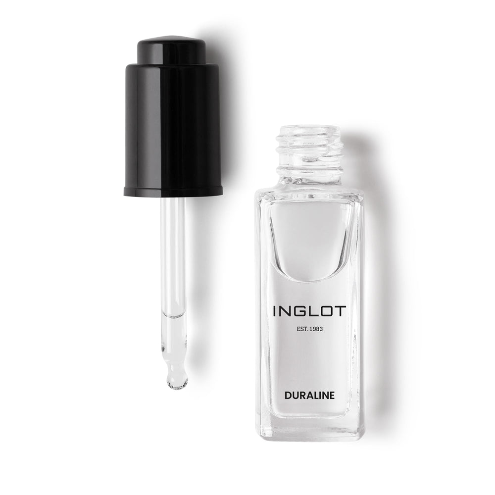 Inglot Duraline bottle closeup for waterproof makeup enhancements