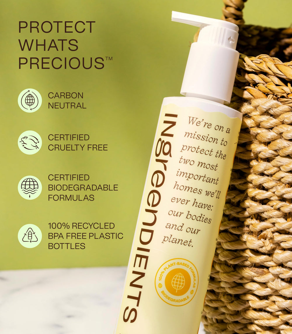 Ingreendients Cocoa Butter Lotion is vegan and gluten-free for conscious skincare.