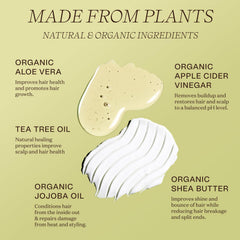 Ingreendients vegan conditioner bottle supports smooth detangling and frizz control