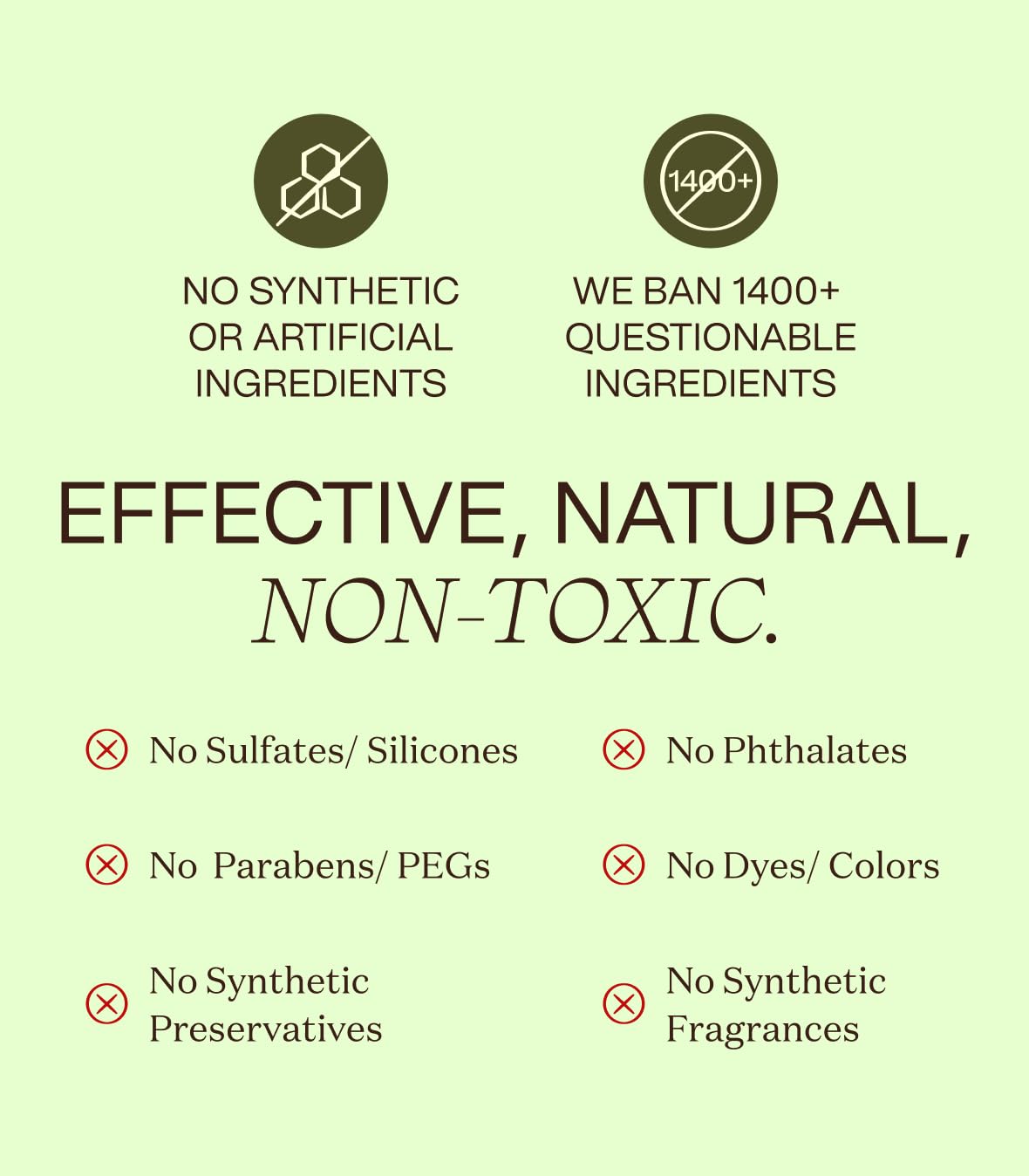Ingreendients Vegan Gluten-Free icons image signals ethical skincare for eco-conscious shoppers