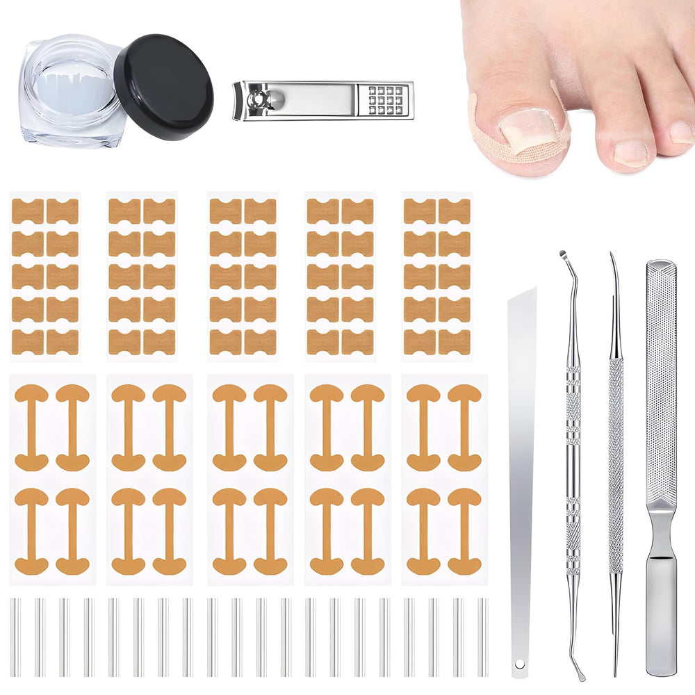 Ingrown Toenail Corrector Set packaging shows easy home care solution.