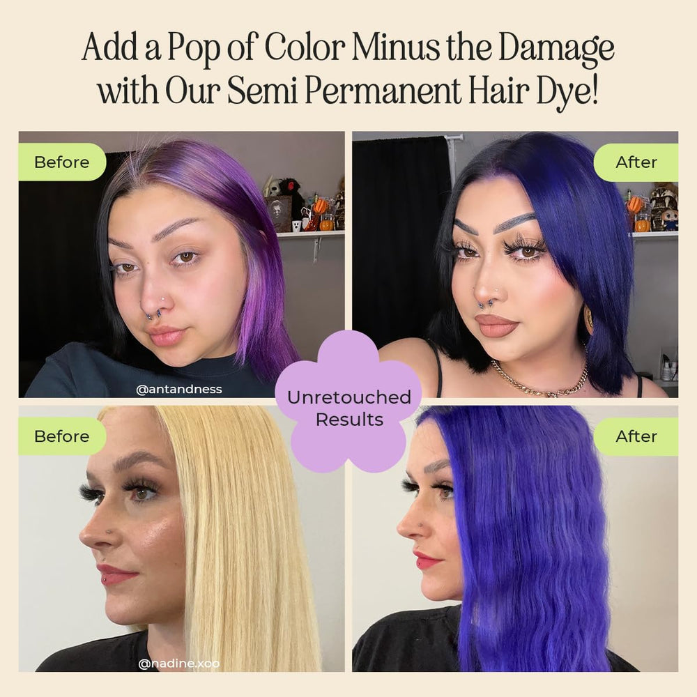 INH Amethyst color depositing conditioner packaging ready to use