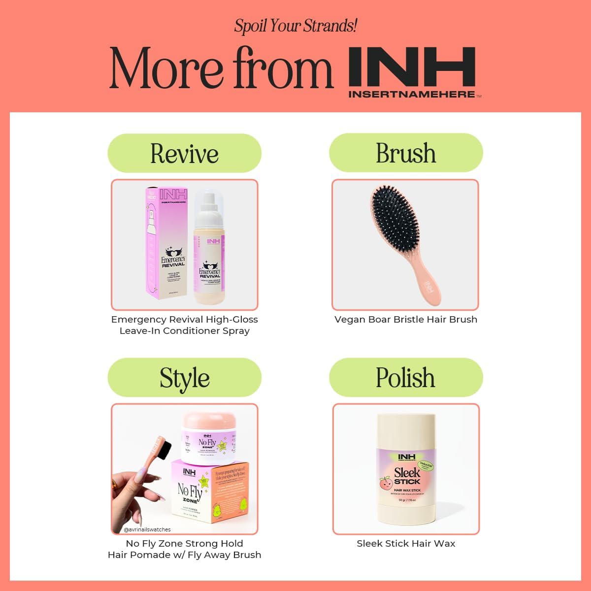 INH Hair Mascara used on eyebrows or beards for quick, neat definition.