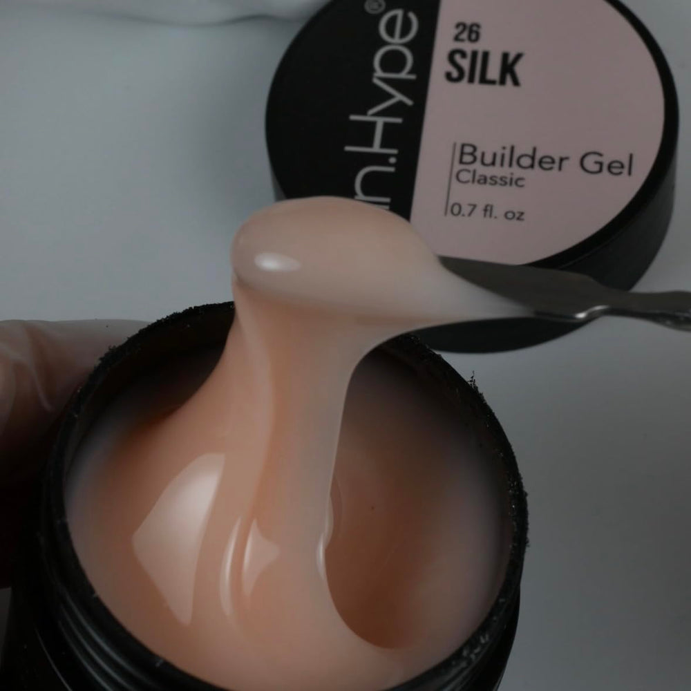 IN.HYPE camouflage finish on a natural nail shows lasting protection and polish