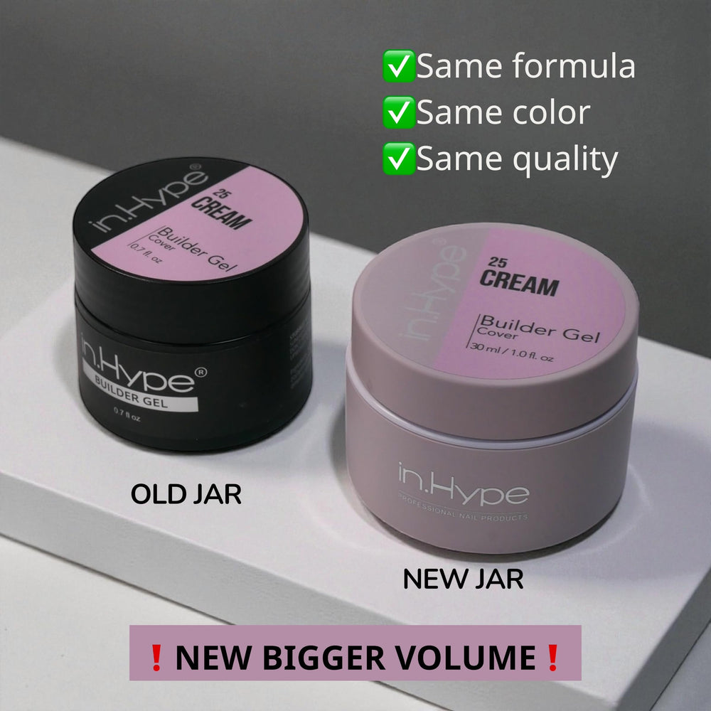 IN.HYPE camouflage gel during application shows smooth drift-free glide for controlled sculpting