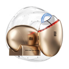 INIA 7-in-1 red light therapy device front view improves facial contour at home