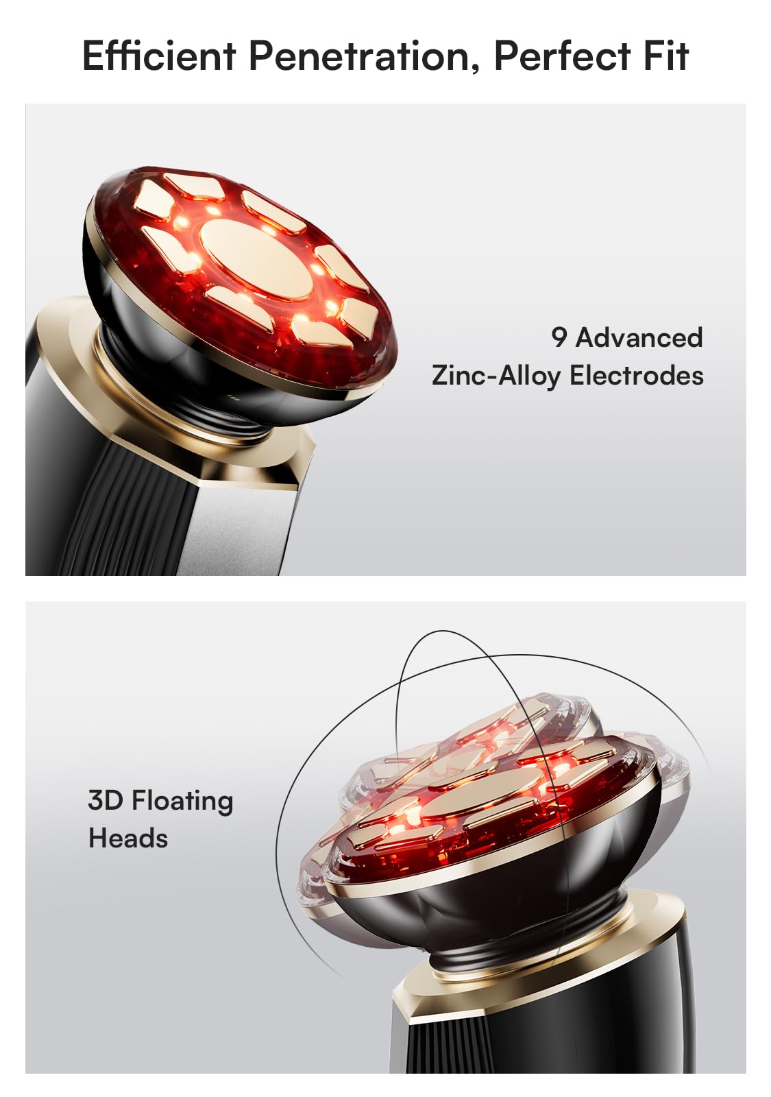 INIA Flare ergonomic 3D head designed to match facial contours