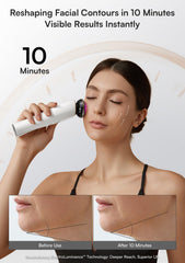 INIA flare face massager ergonomic head following facial contours