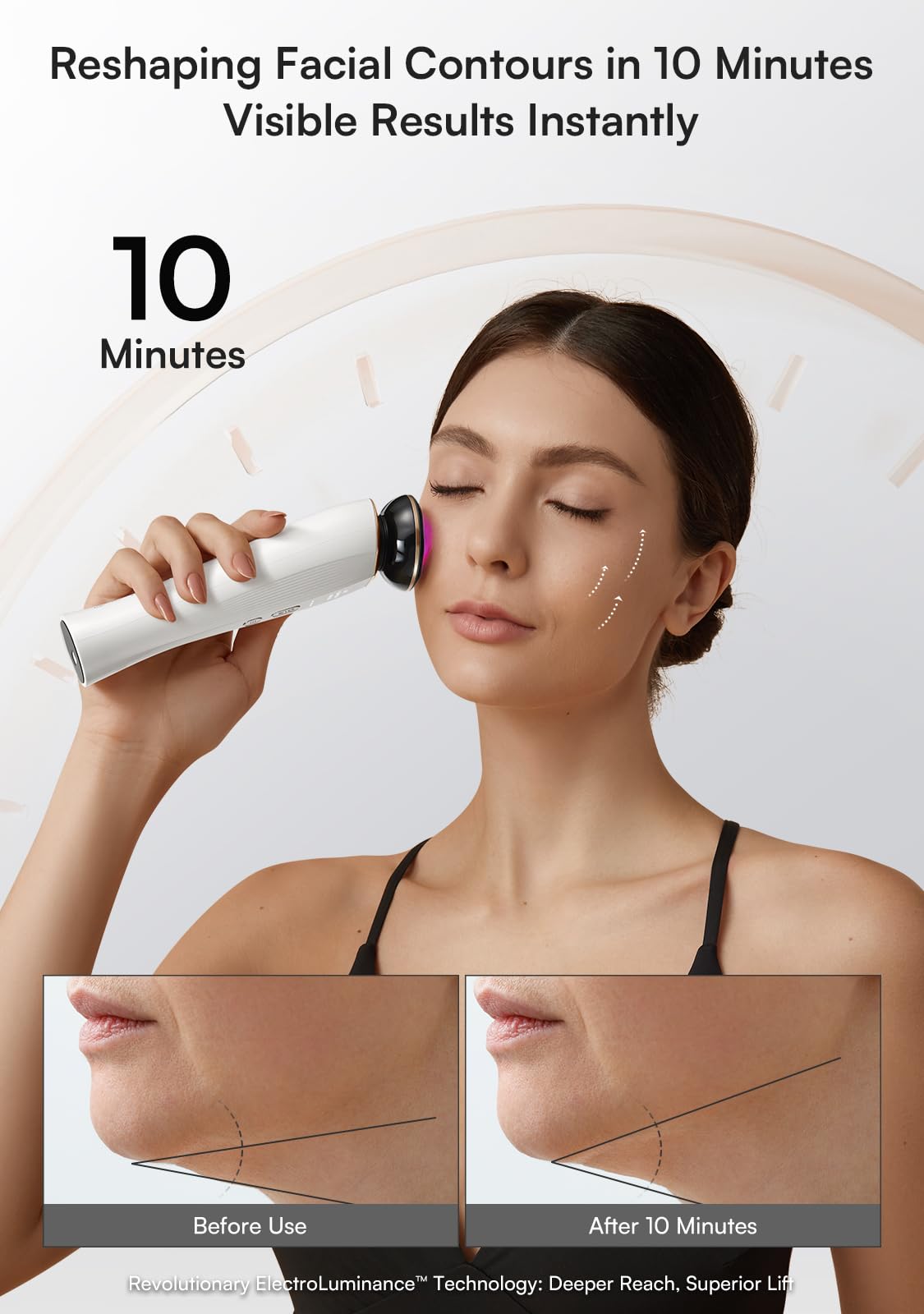 INIA Flare face and neck use demonstrates versatile treatment angles