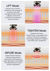 INIA red light therapy on face and neck for potential glow