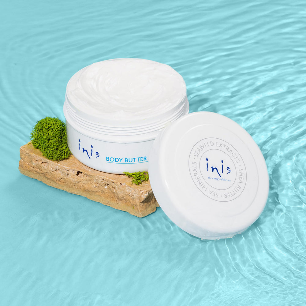 Inis Energy of the Sea packaging on display communicates sustainability.