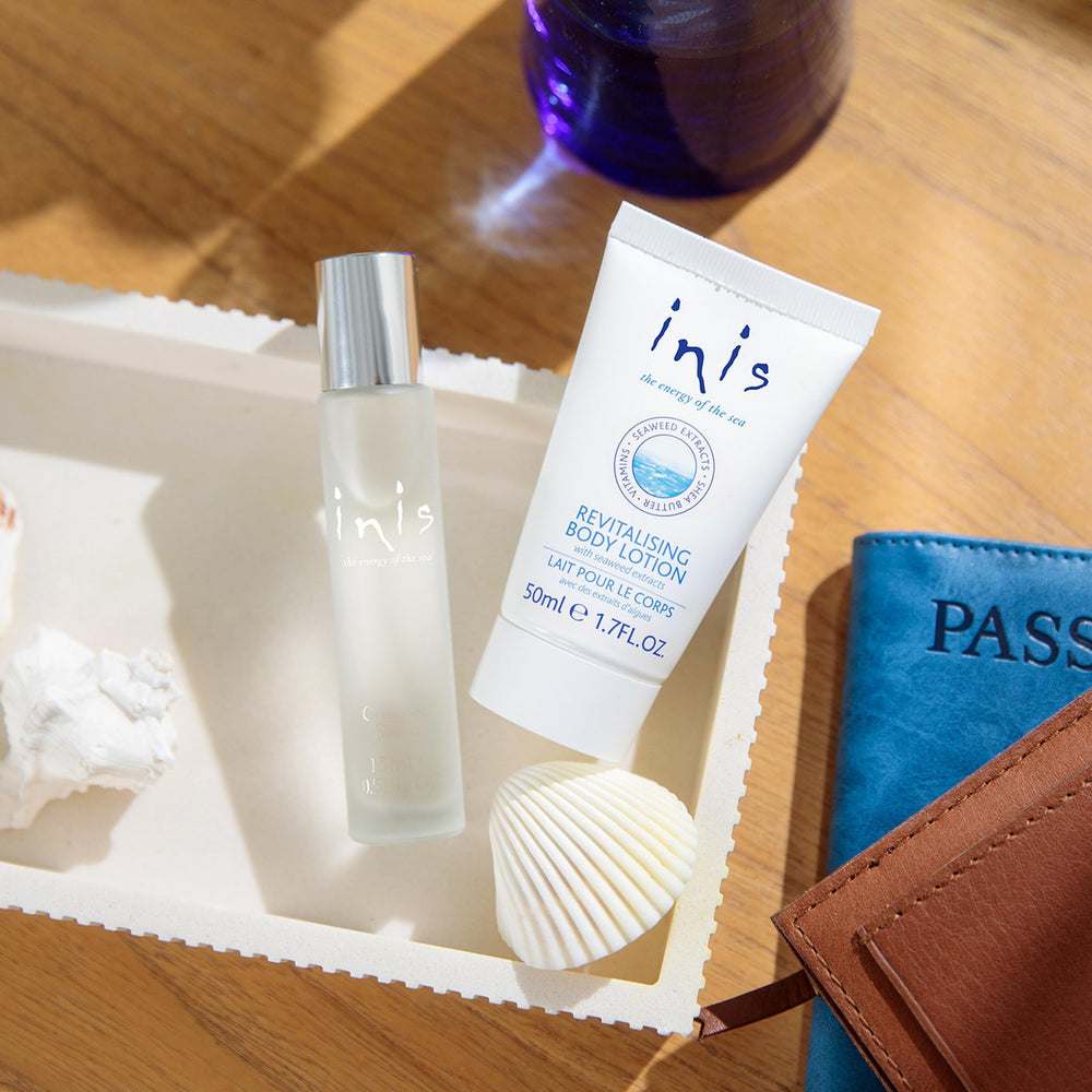 Coastal fragrance profile of Inis, ocean-inspired unisex scent