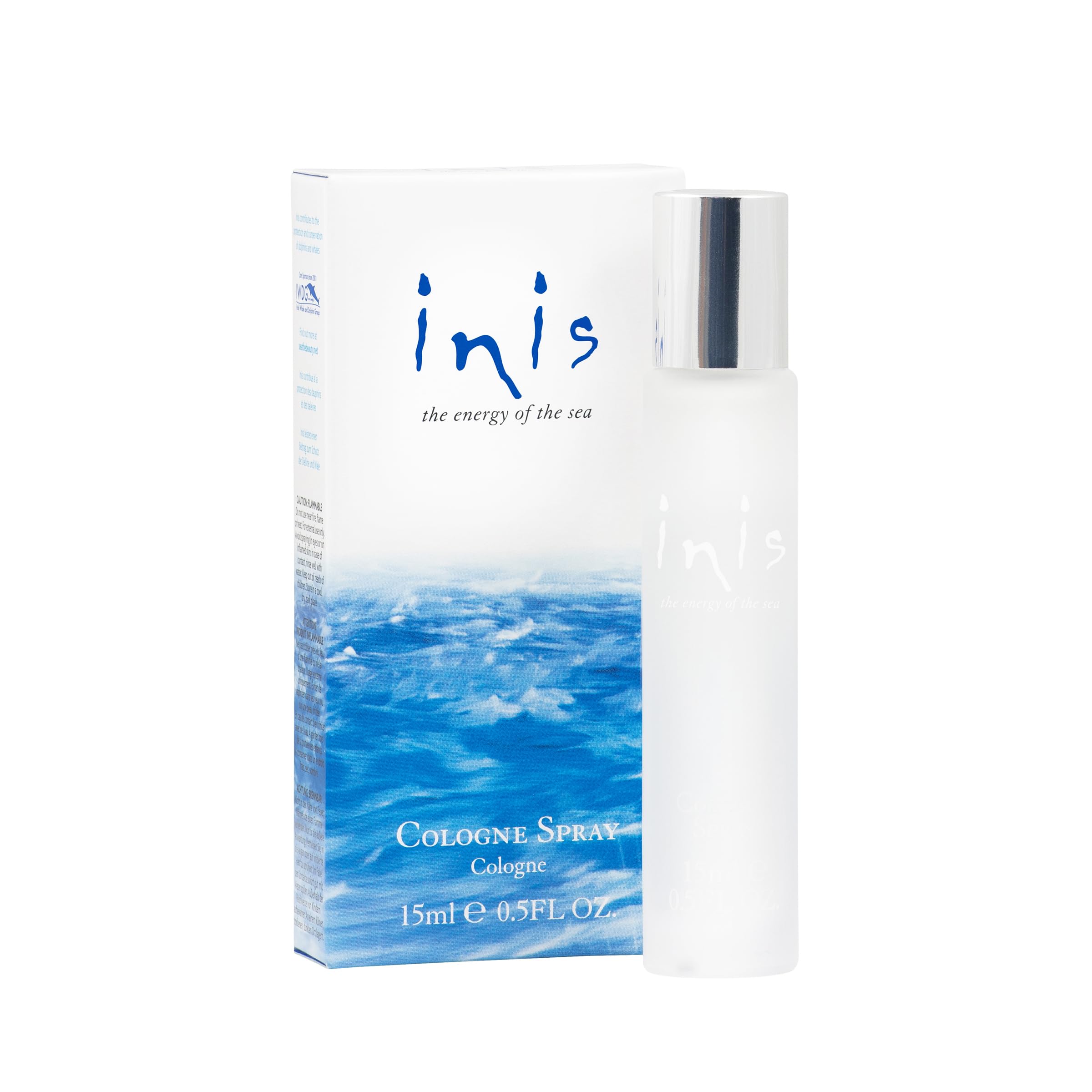 Inis Energy of the Sea travel bottle front view for on-the-go refreshment