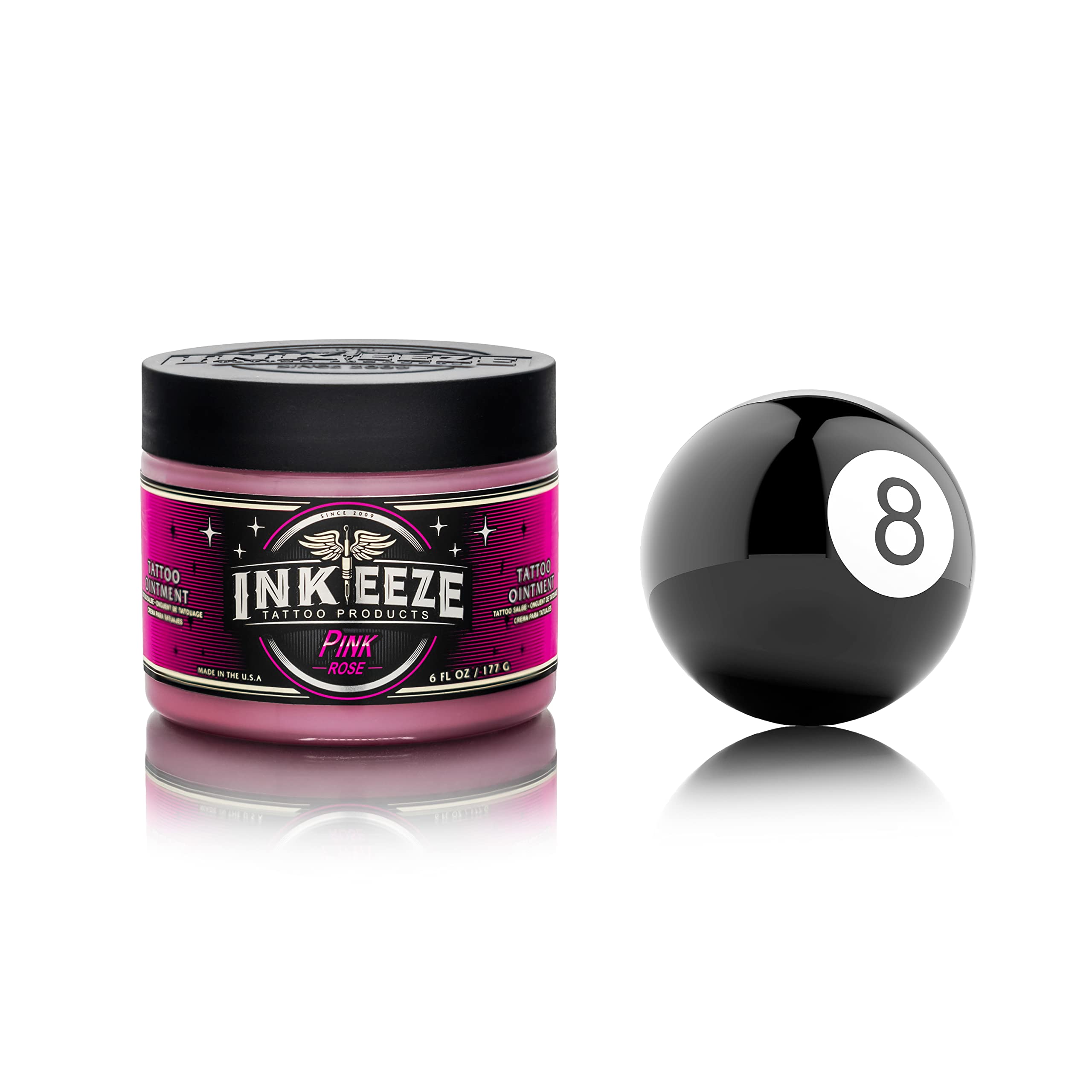 INK-EEZE Pink Tattoo Ointment made in the USA reflects quality