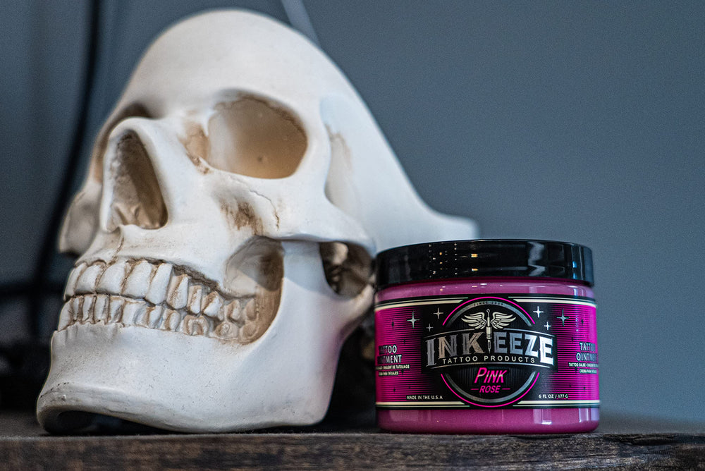 INK-EEZE Pink Tattoo Ointment vegan and cruelty-free formulation