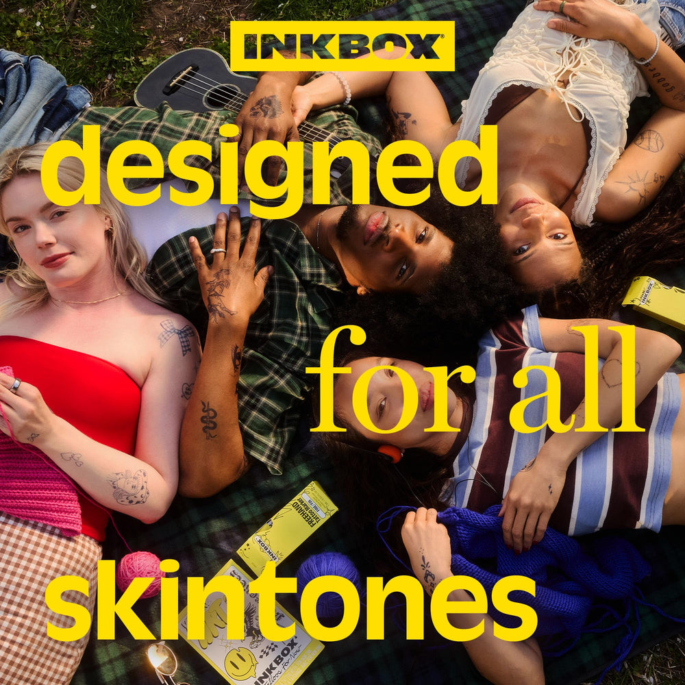 Inkbox Freehand Design Drawing demonstrates customizable patterns for expressive temporary art