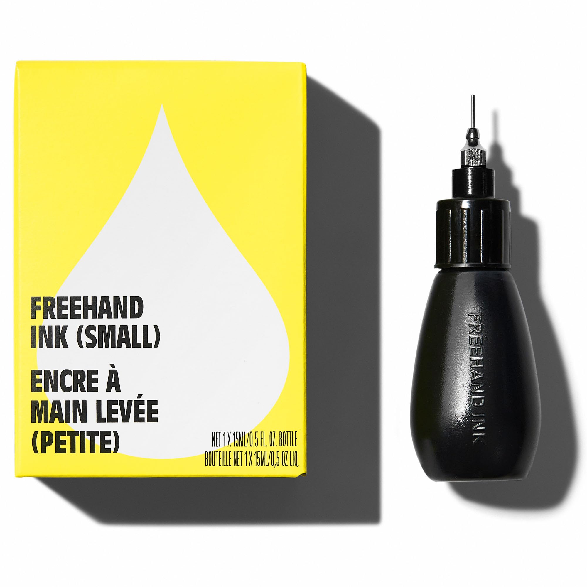 Inkbox Freehand Ink bottle shows long-lasting temporary tattoo possibilities on all skin tones
