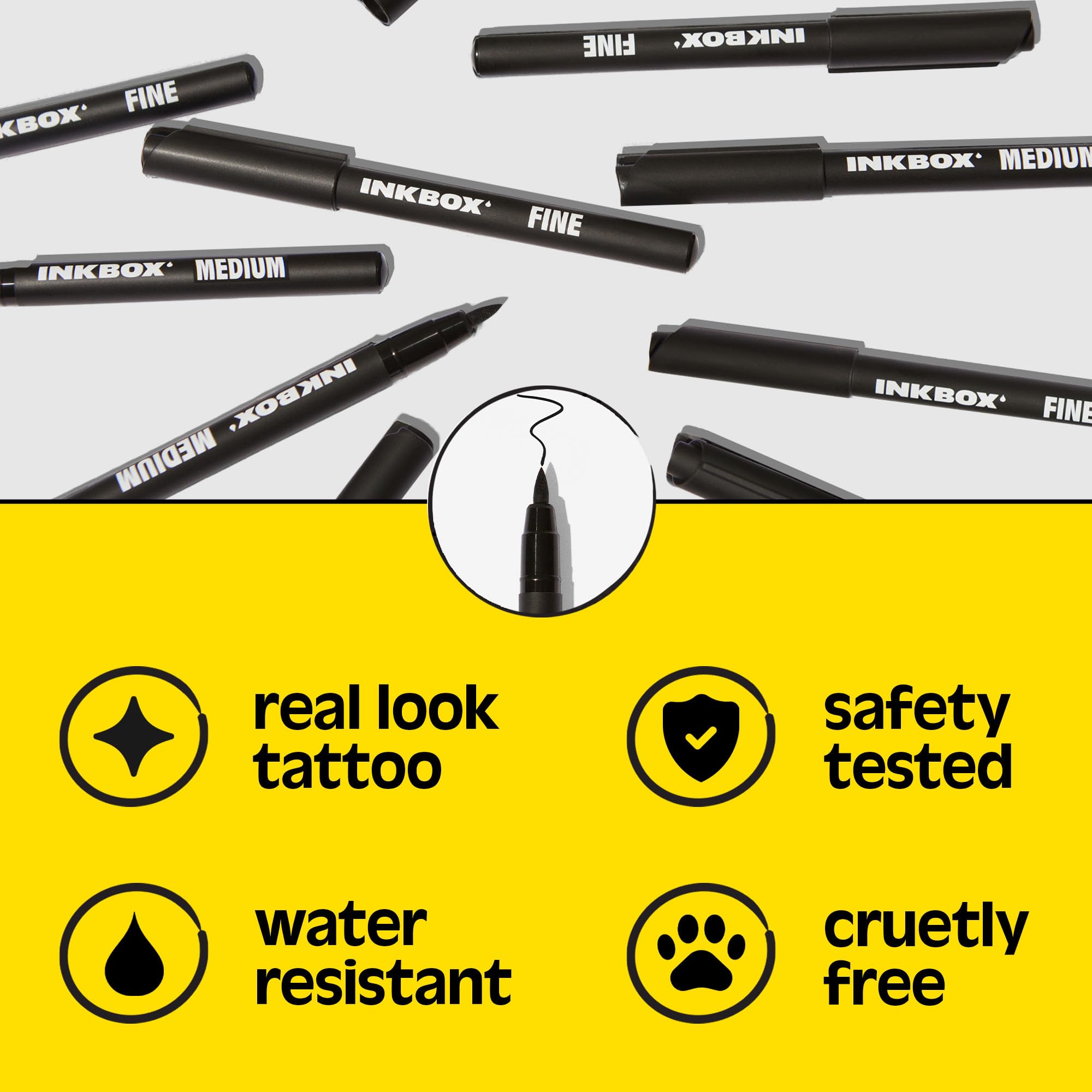 Cruelty-free vegan formula from Inkbox Freehand Marker for confident use