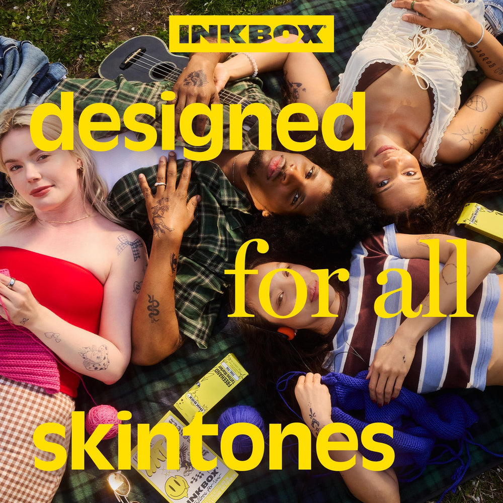 Inkbox Freehand Tattoo Marker water-resistant-demo illustrates wear during daily activities.