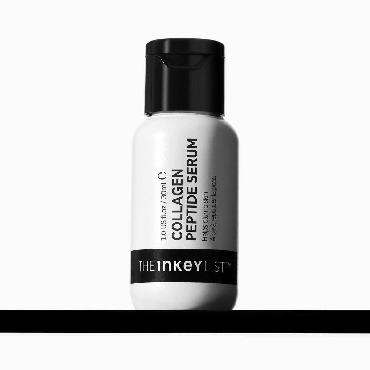 The INKEY List Collagen Peptide Serum bottle close-up for plump-looking skin