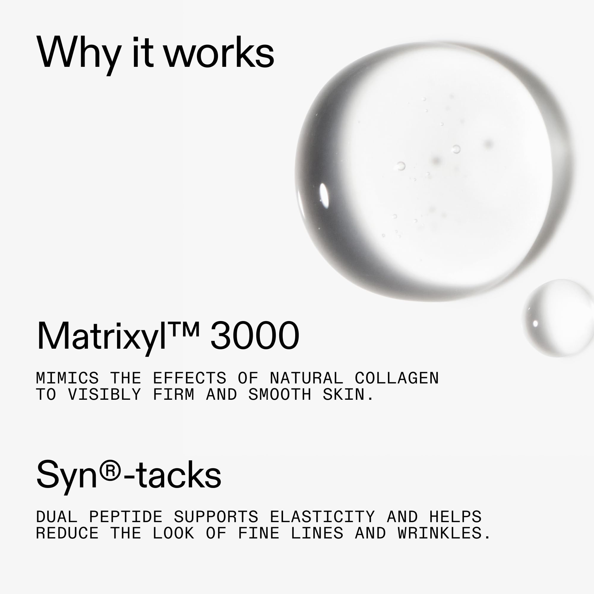 The INKEY List Collagen Peptide Serum pea-sized amount application for even coverage
