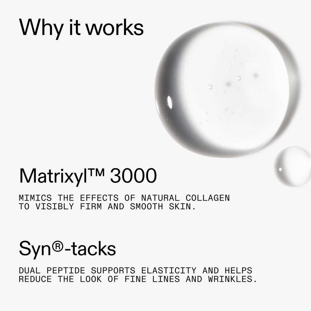 The INKEY List Collagen Peptide Serum pea-sized amount application for even coverage