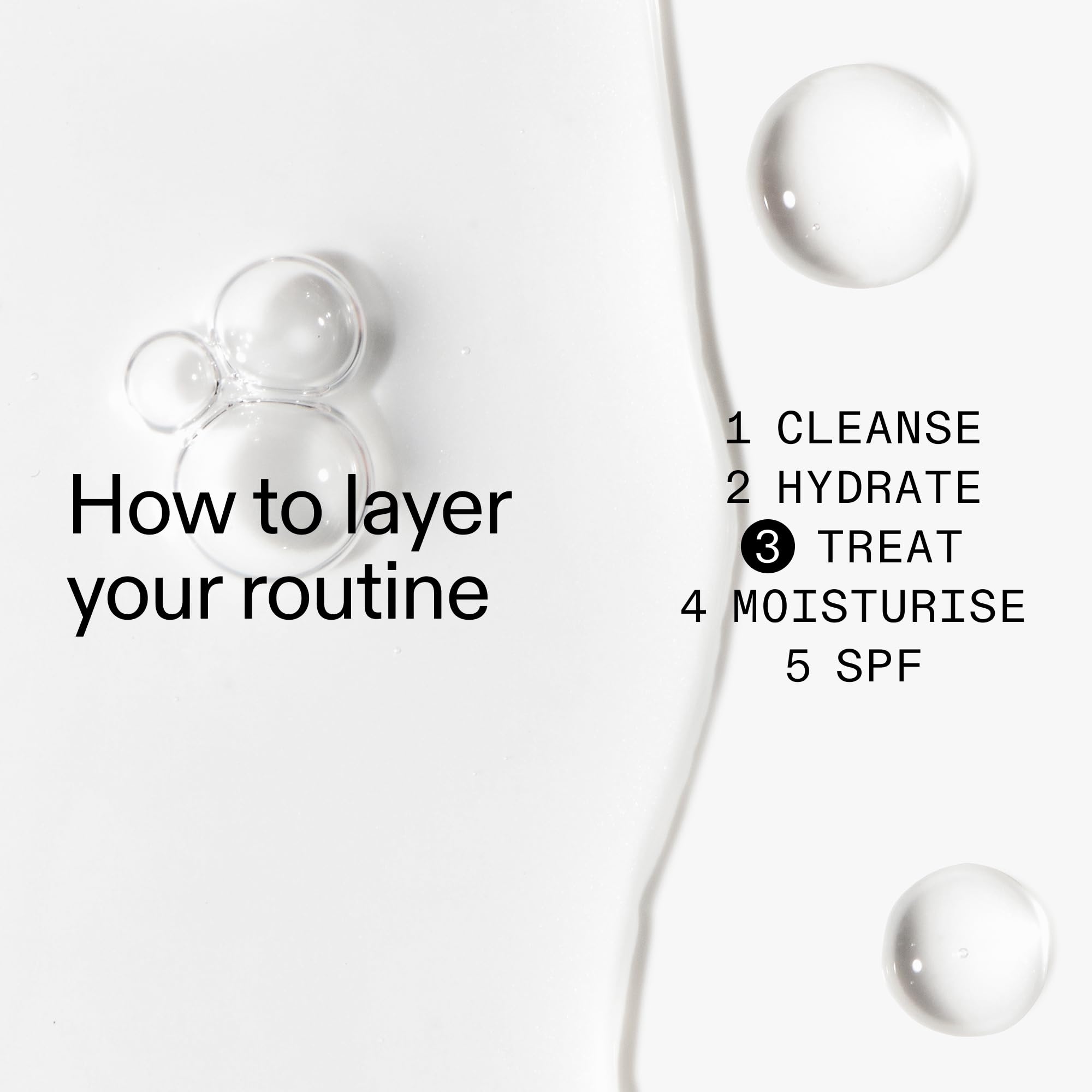 The INKEY List Collagen Peptide Serum on clean skin during morning routine with SPF