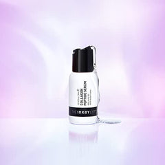 The INKEY List Collagen Peptide Serum texture close-up showing lightweight gel consistency