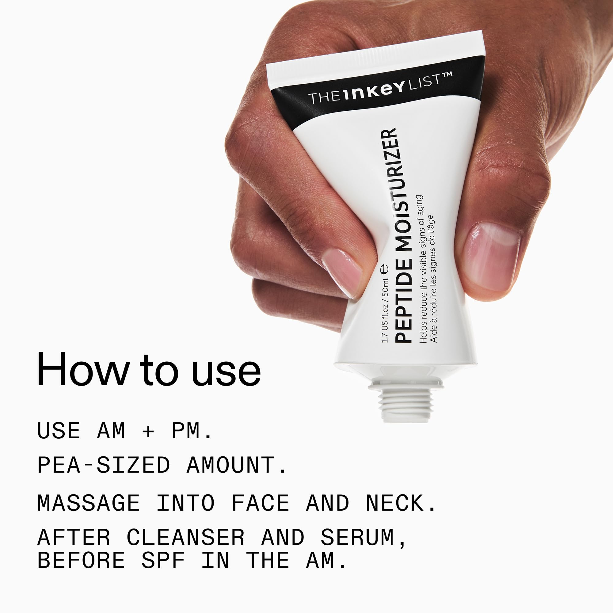 The INKEY List Peptide Moisturizer Royal Epigen P5 ingredient emphasis on tone-evening potential.