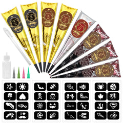 InkForge tattoo cones kit with eight colors for beginner practice