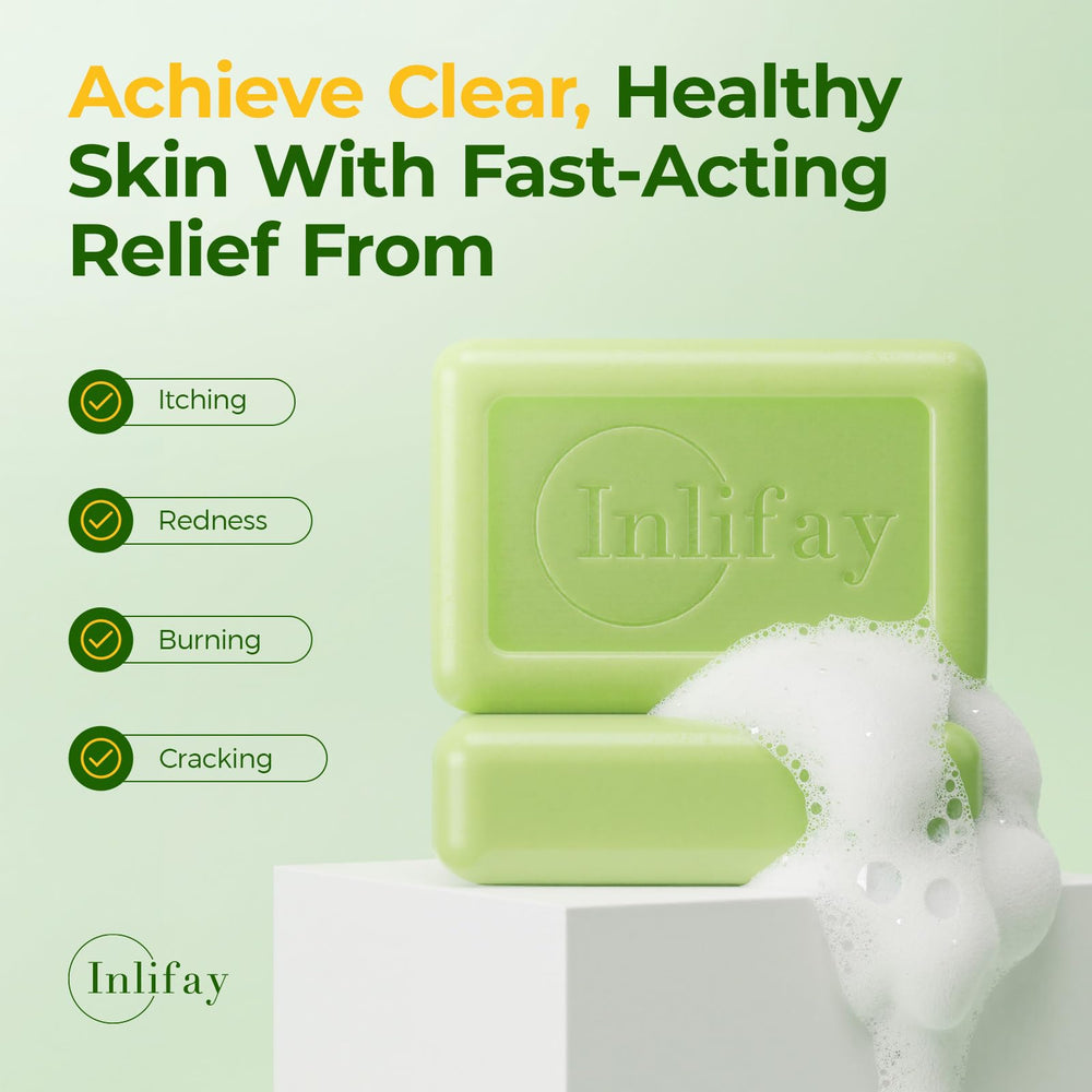 Inlifay antifungal soap packaging highlights compact travel-ready bar