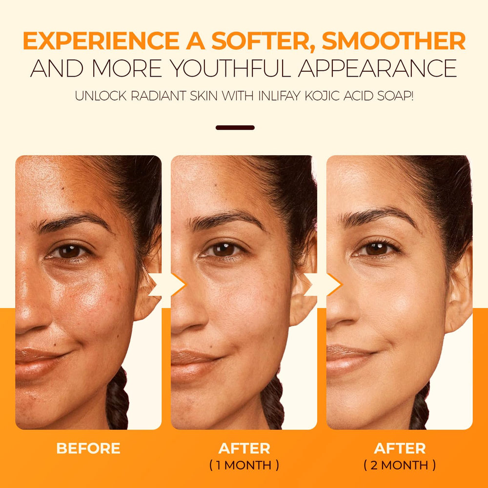 Inlifay Turmeric Kojic Soap scent and texture ideal for cleansing routine.