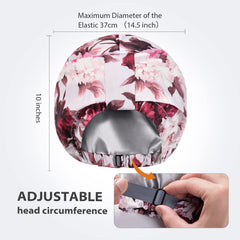 INNELO adjustable elastic cap demonstrates large fit for hair.