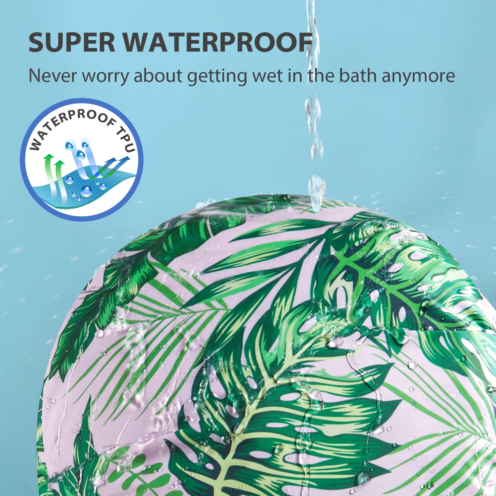 INNELO double-layer waterproof design protects hair from humidity while bathing.