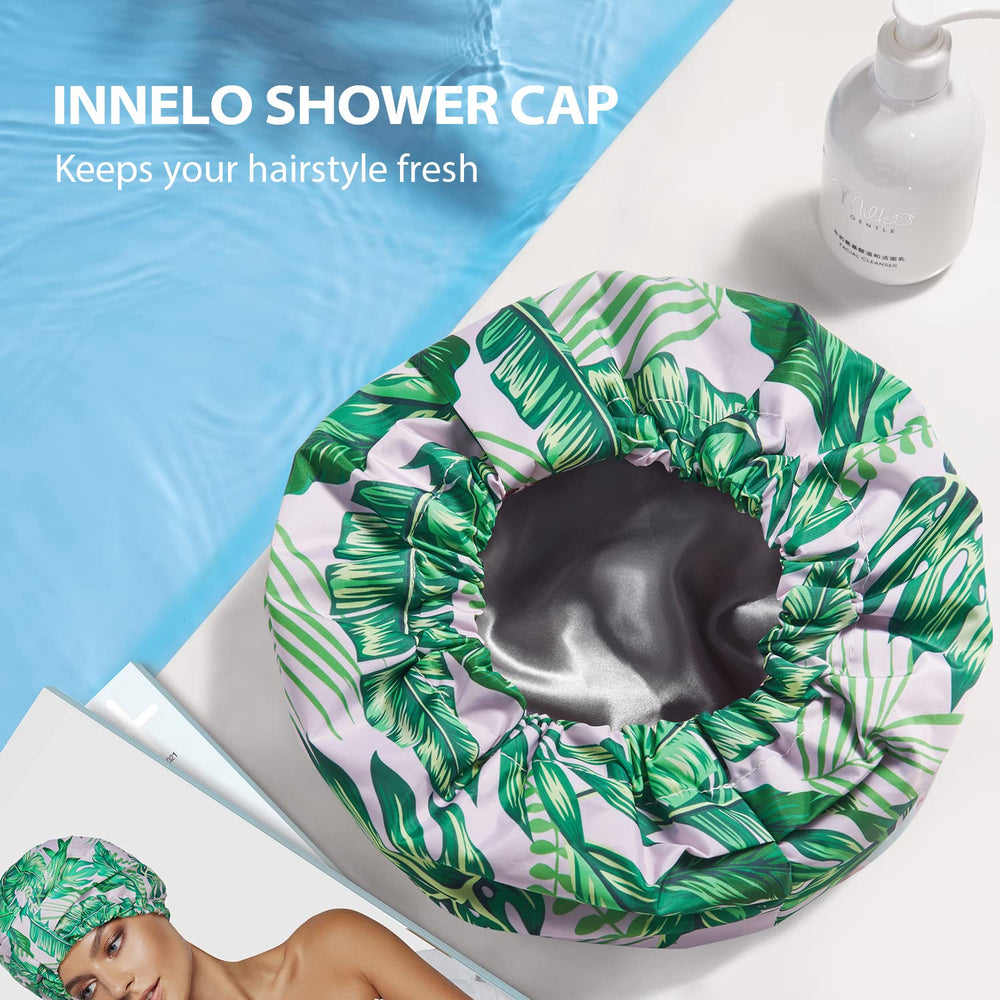 INNELO travel-friendly, lightweight shower cap packs easily for trips.