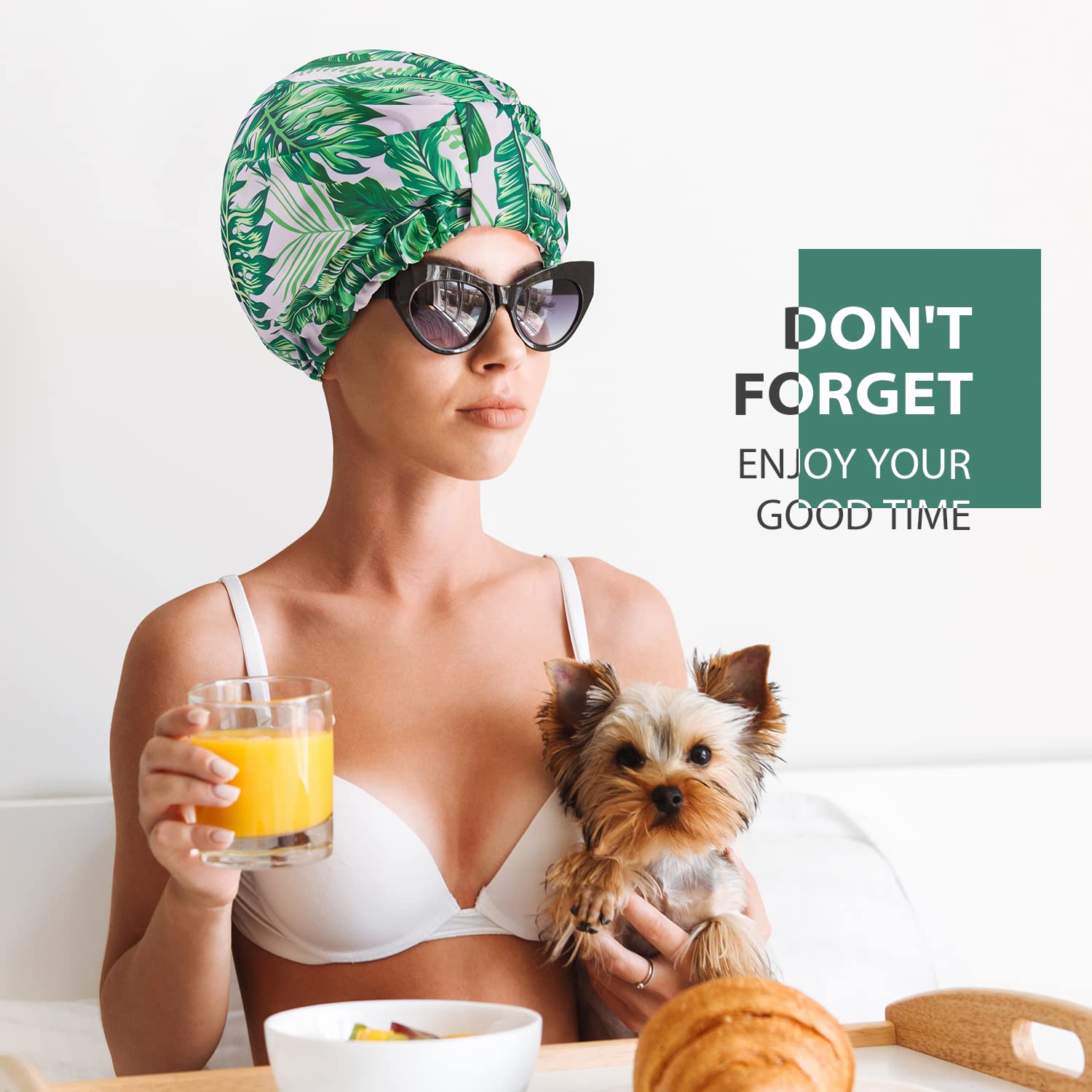 INNELO multi-use cap suitable for spa, makeup, and travel.