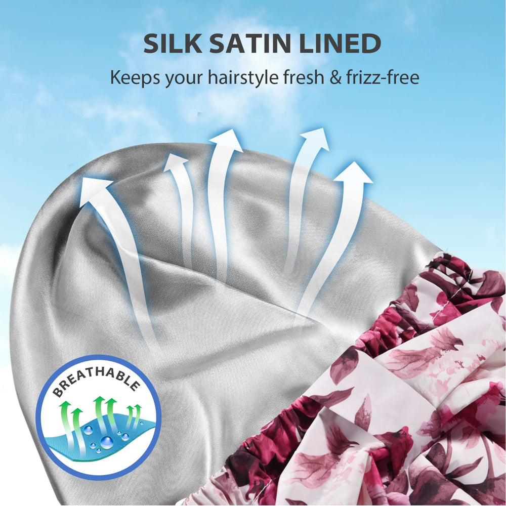 INNELO satin-lined interior reduces frizz and tangles while showering.